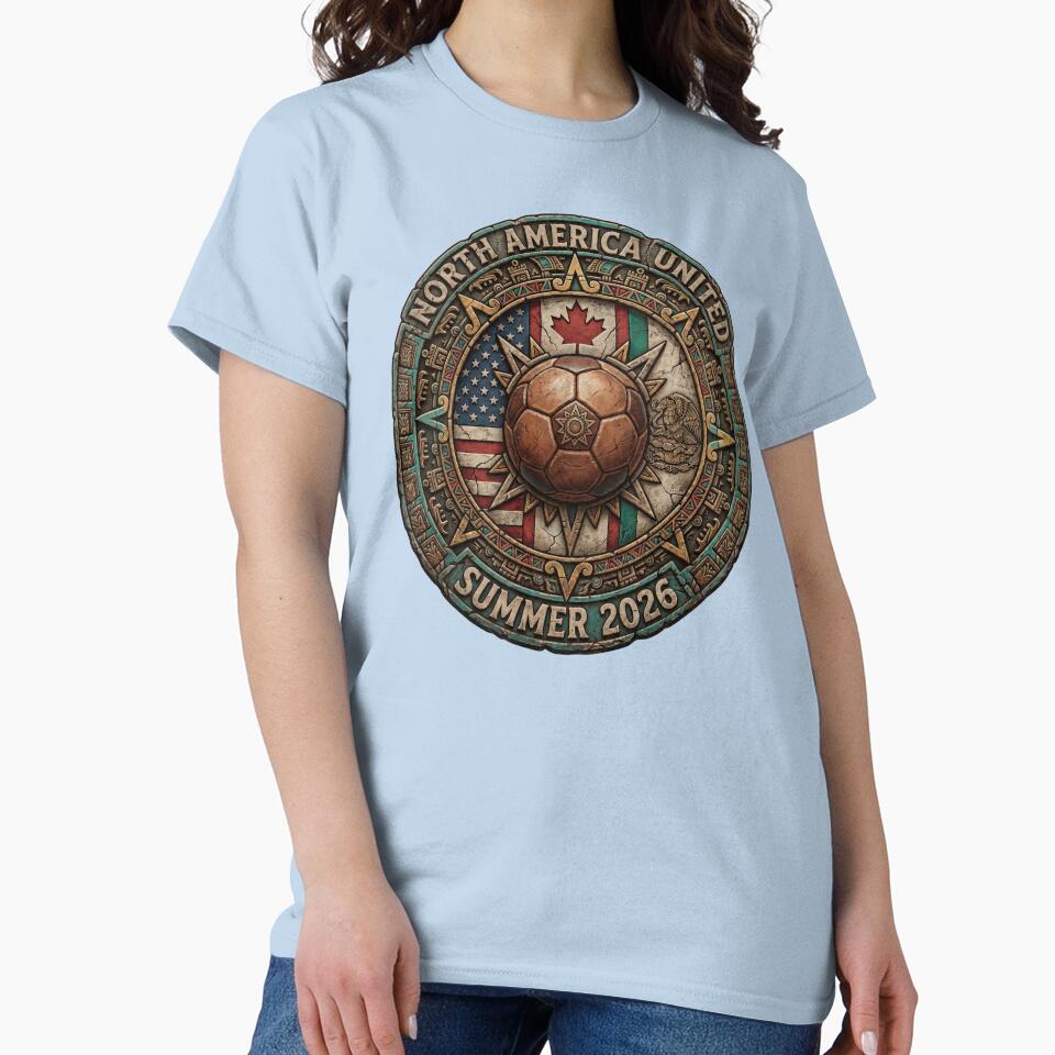 North America Soccer Emblem Crest by laughingshirts