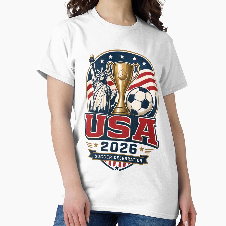 USA Soccer 2026 Cup Souvenir Design – American Game Day Fan Shirt, Hoodie, Mug & Sticker by Eclipse 3699