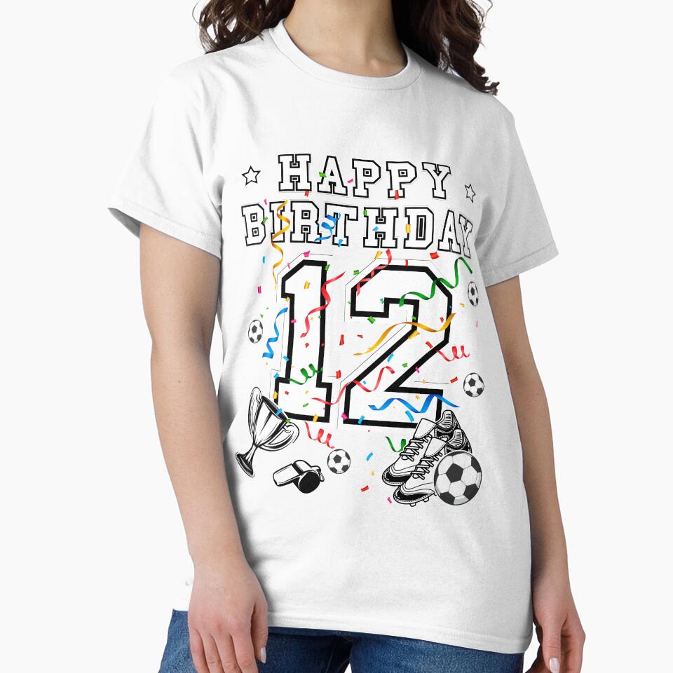 Soccer Birthday 12 Years Soccer jersey Soccer ball by Shirt-Designs