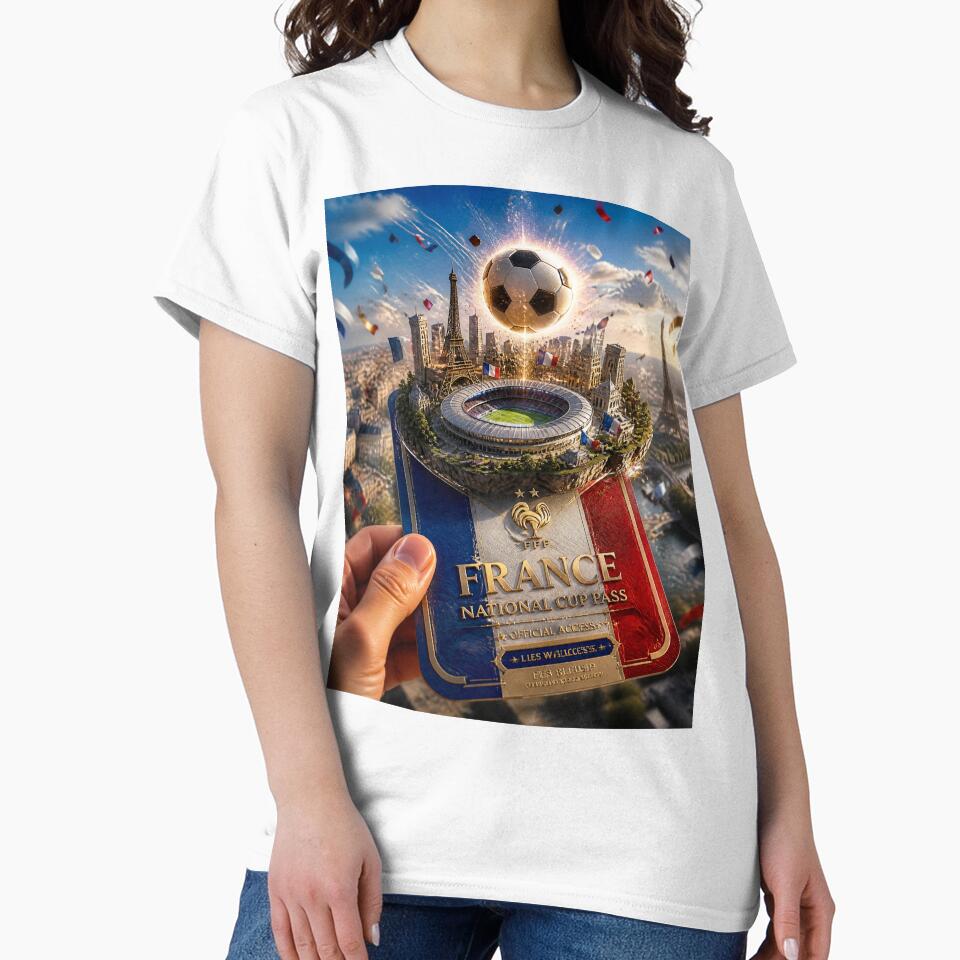 France Football National Cup Pass 3D Soccer Fan Art by Dream Weave Studio