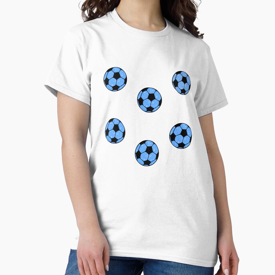 Blue Preppy Glitter Soccer Ball Set Pack by wonderxwander