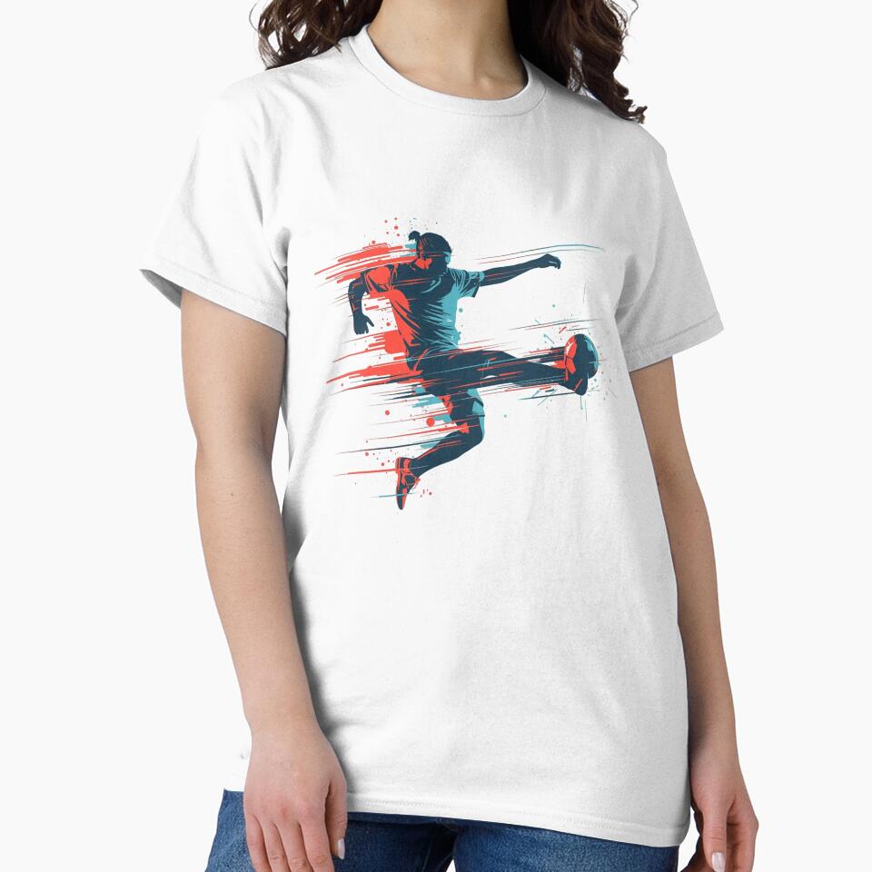 Dynamic Abstract Soccer Player Motion Art by PMTaurus