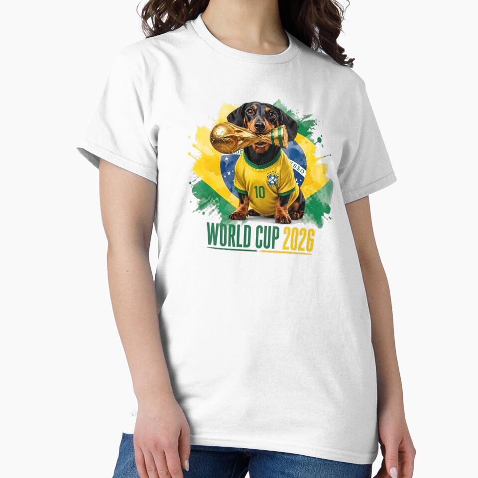 Dachshund Brasil World Cup 2026 by Jack n' Sally's