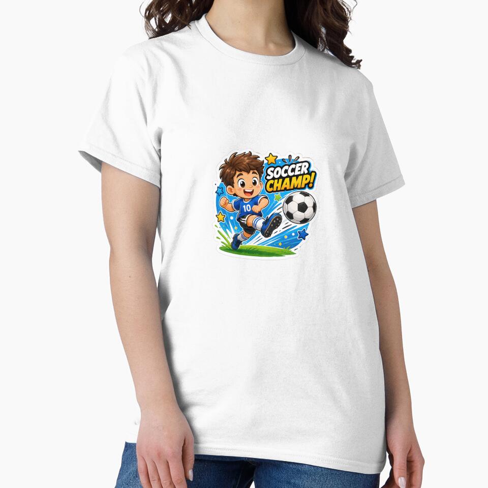 Soccer Champ Cartoon Sticker Art by tommytvkids