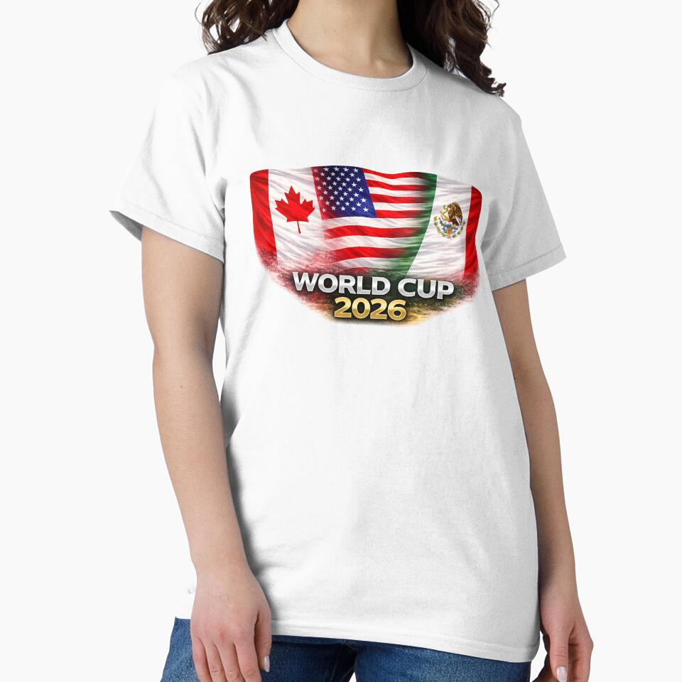 World Cup 2026 North America Flags Design – USA Canada Mexico Soccer Fan Graphic by RolMerch