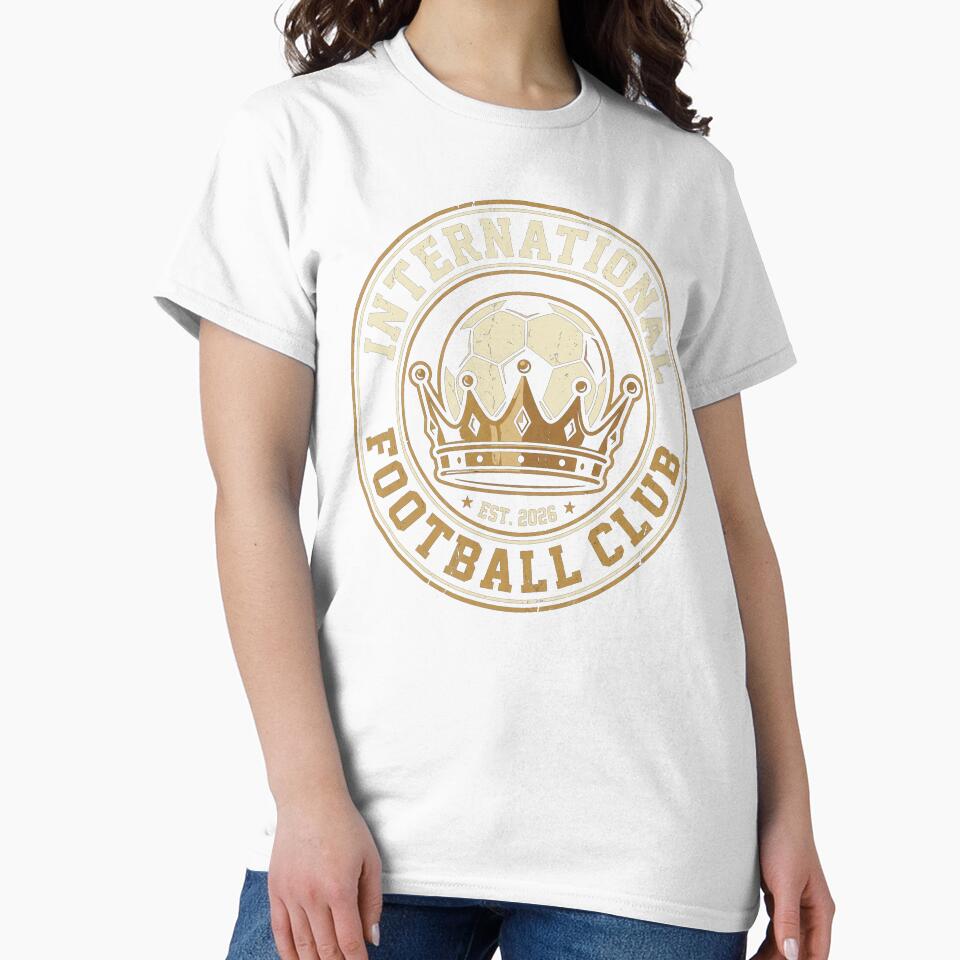 Vintage International Football Club Crown Badge by TeNovaStudio
