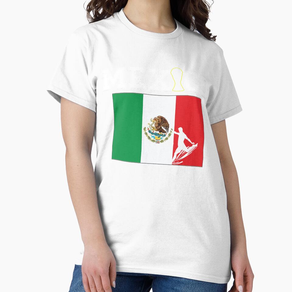 Mexico Soccer Fan with Flag and Player Silhouette by QuiteOrbit