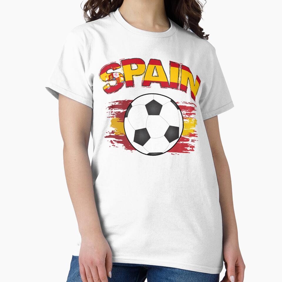 Spain Soccer Flag Jersey, Spain Football Fun by redodaha
