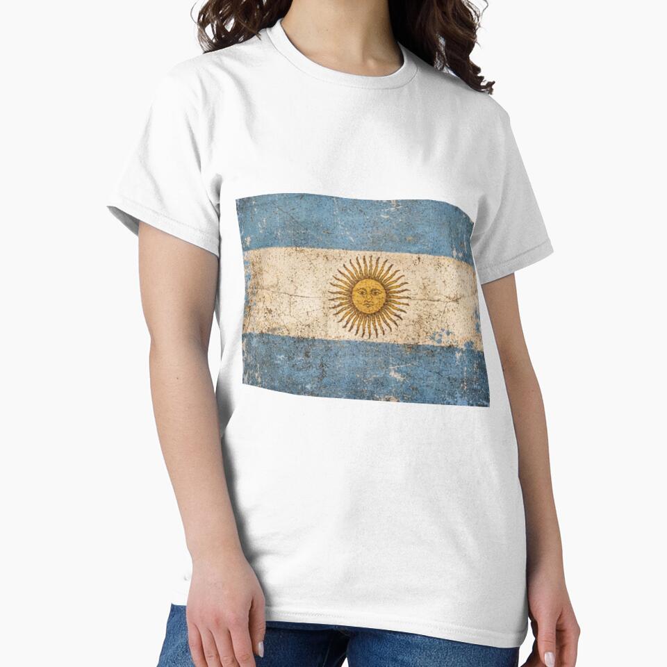 Vintage Argentina Flag Soccer Fan Design by Junior-Design