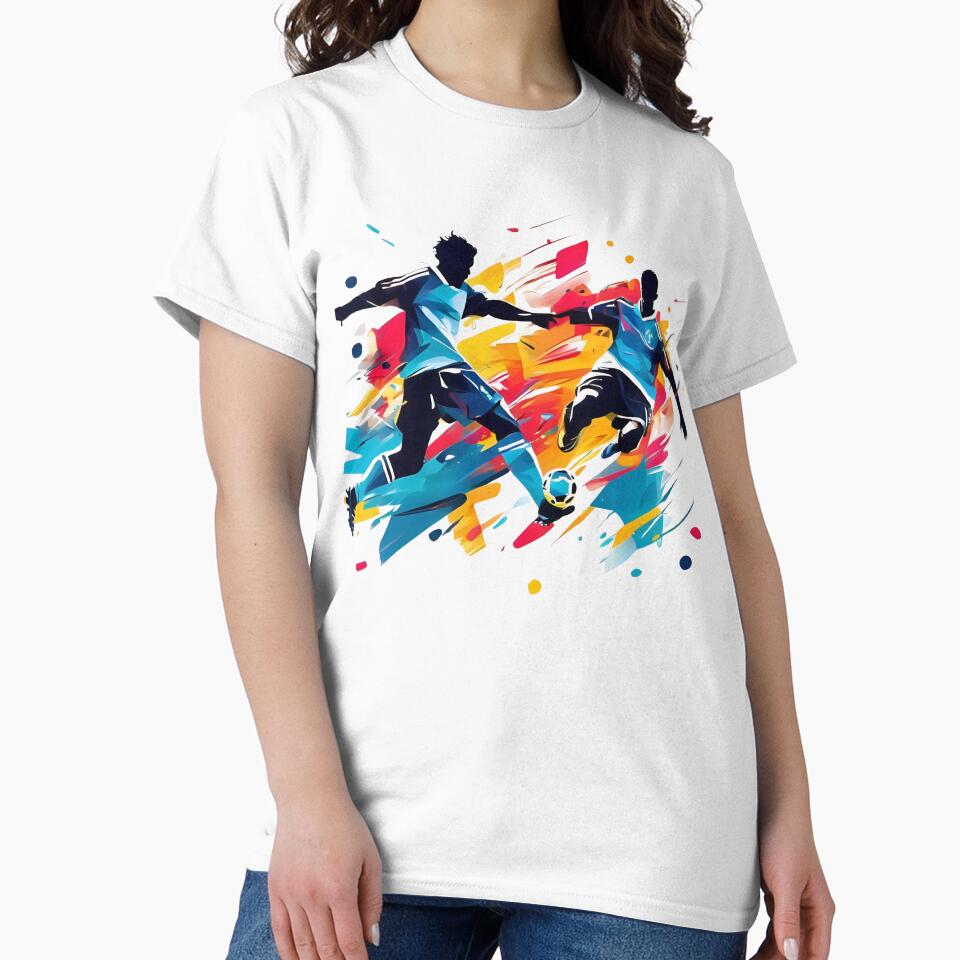 Abstract Soccer Clash 1 by PixelKickr