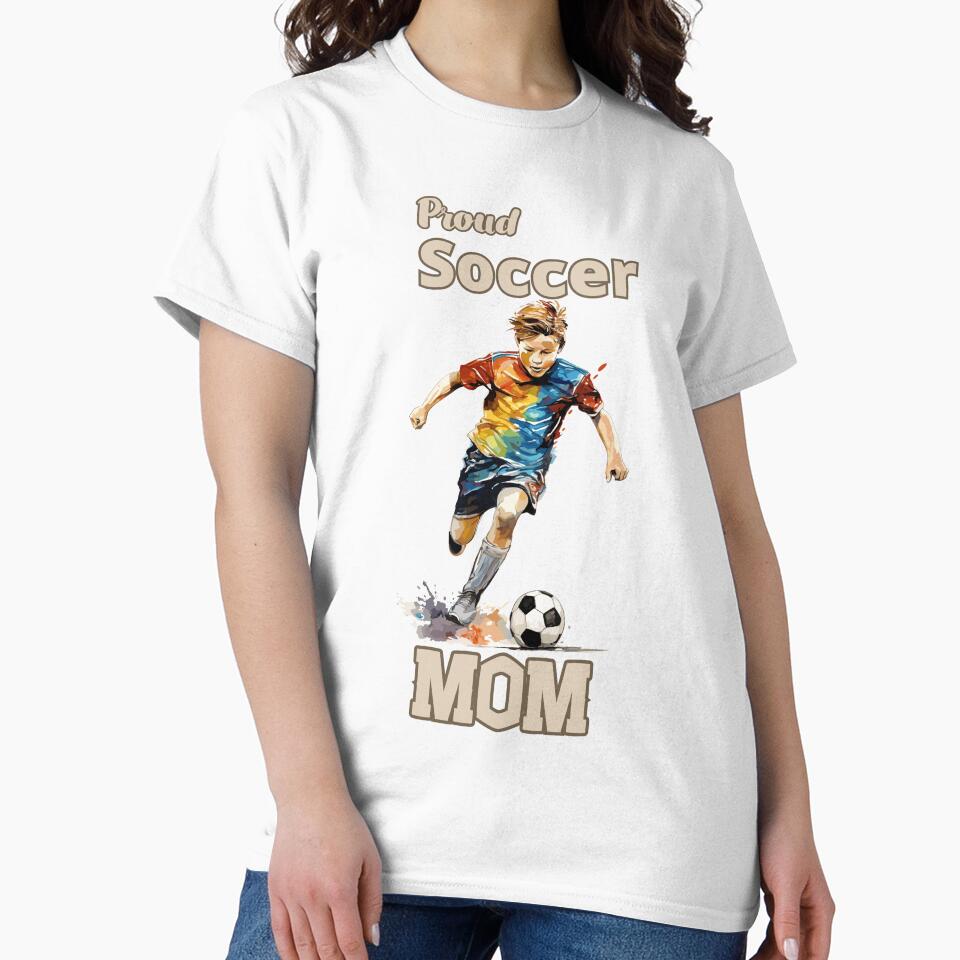 Proud Soccer Mom Gifts For Soccer Lover by mOdesign84