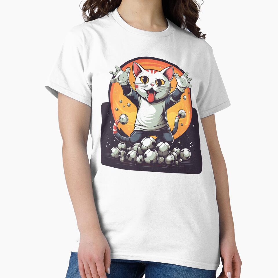 Cat Goalkeeper Funny Gift For Kids by Chmielayka