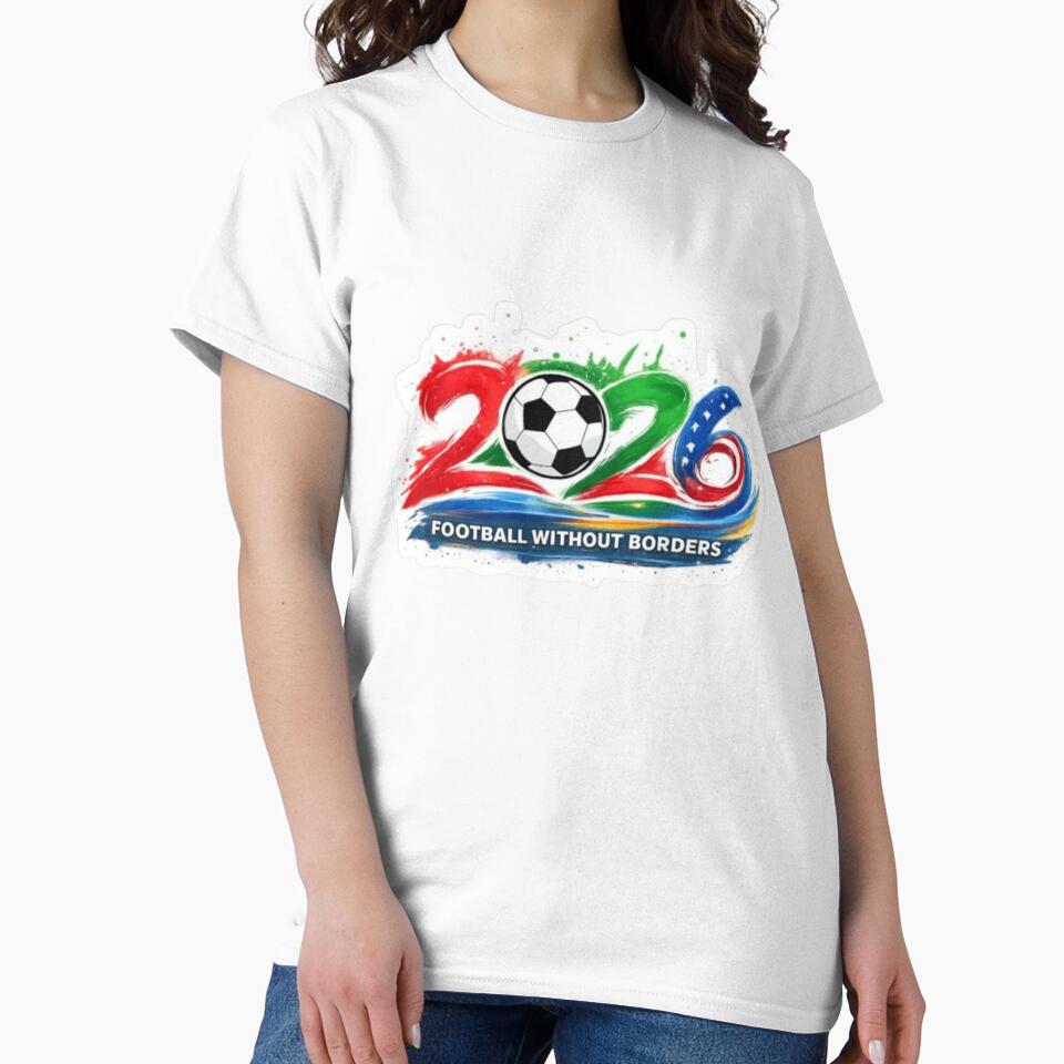 Football Without Borders" 2026 Artistic Logo by Bulk order available