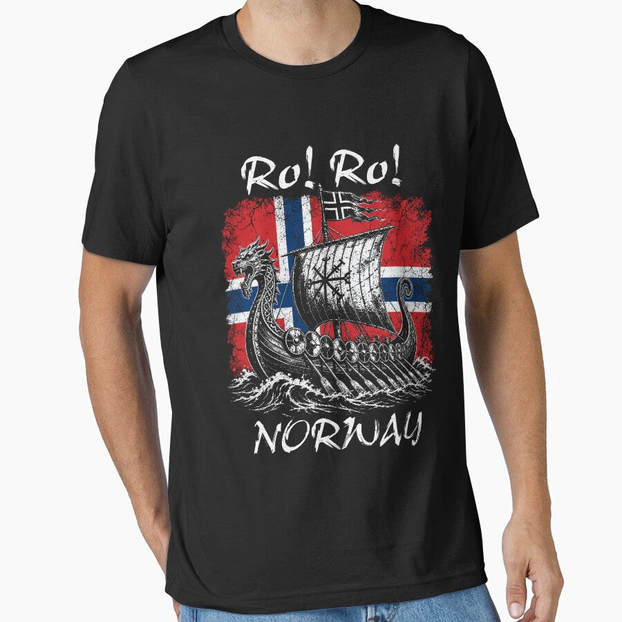 Ro! Ro! Norway Viking Ship Norwegian Flag by kienoy