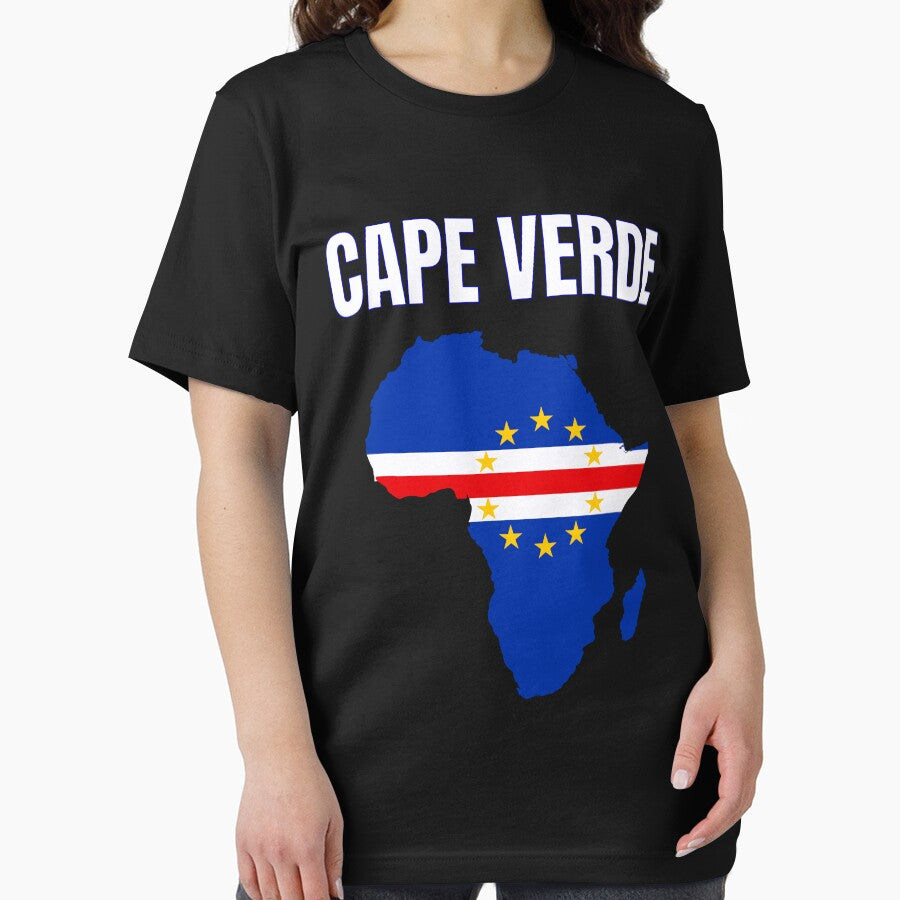 Cape Verde Africa Map Flag Cabo Verde Football Pride by DarylPope