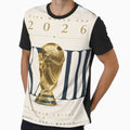 2026 World Football Championship | Minimal Gold Trophy Poster by BoomStickers18