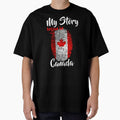 My story began in Canada Flag Fingerprint DNA Canadian by PartyShirts1