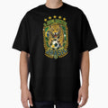 Brazil Soccer Jaguar - O Jogo Bonito Vintage  5 Stars Football Fan T-Shirt by 18-30