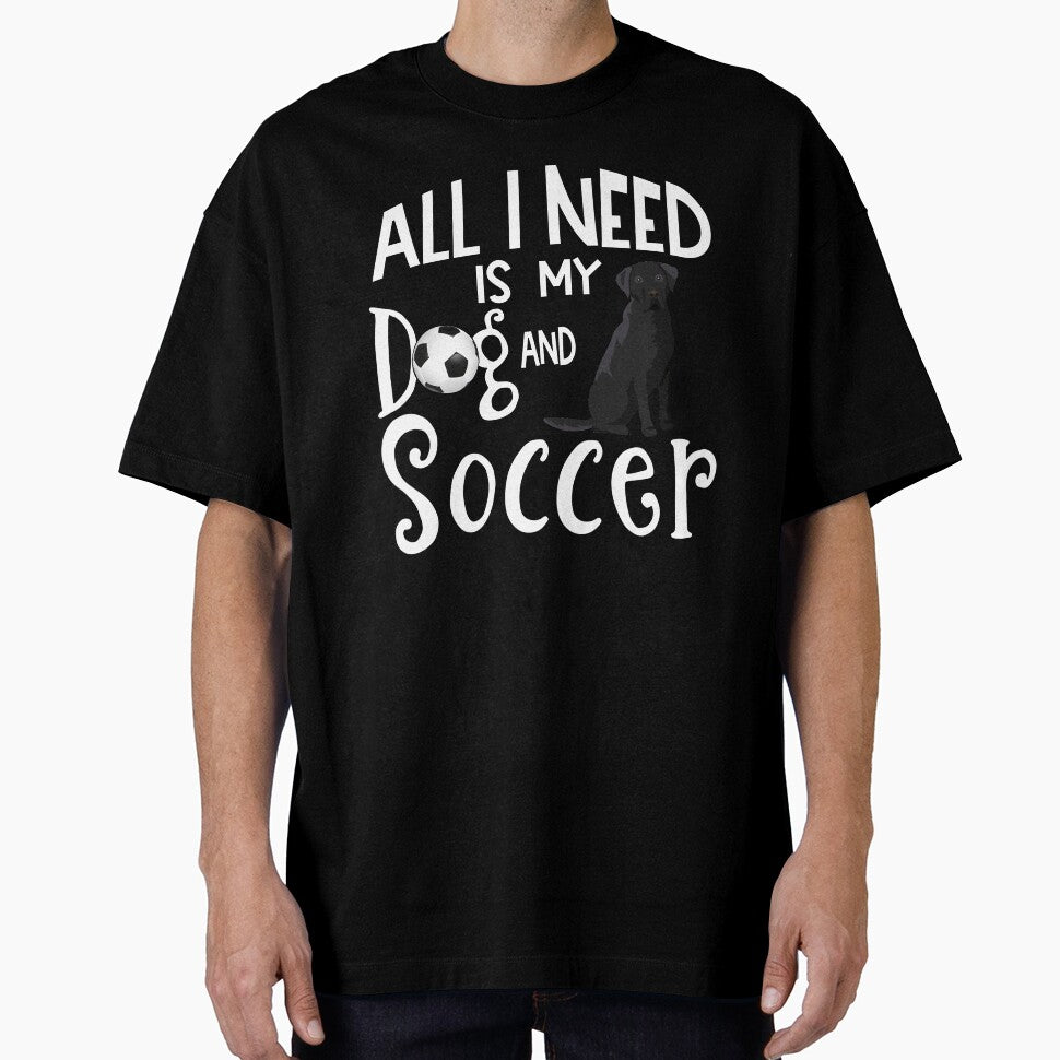 Black Labrador Retriever Dog Lover Soccer Player Saying Gift by tncgifts