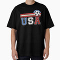 Patriotic Soccer USA Football player fan shirt for men or women by Lala35