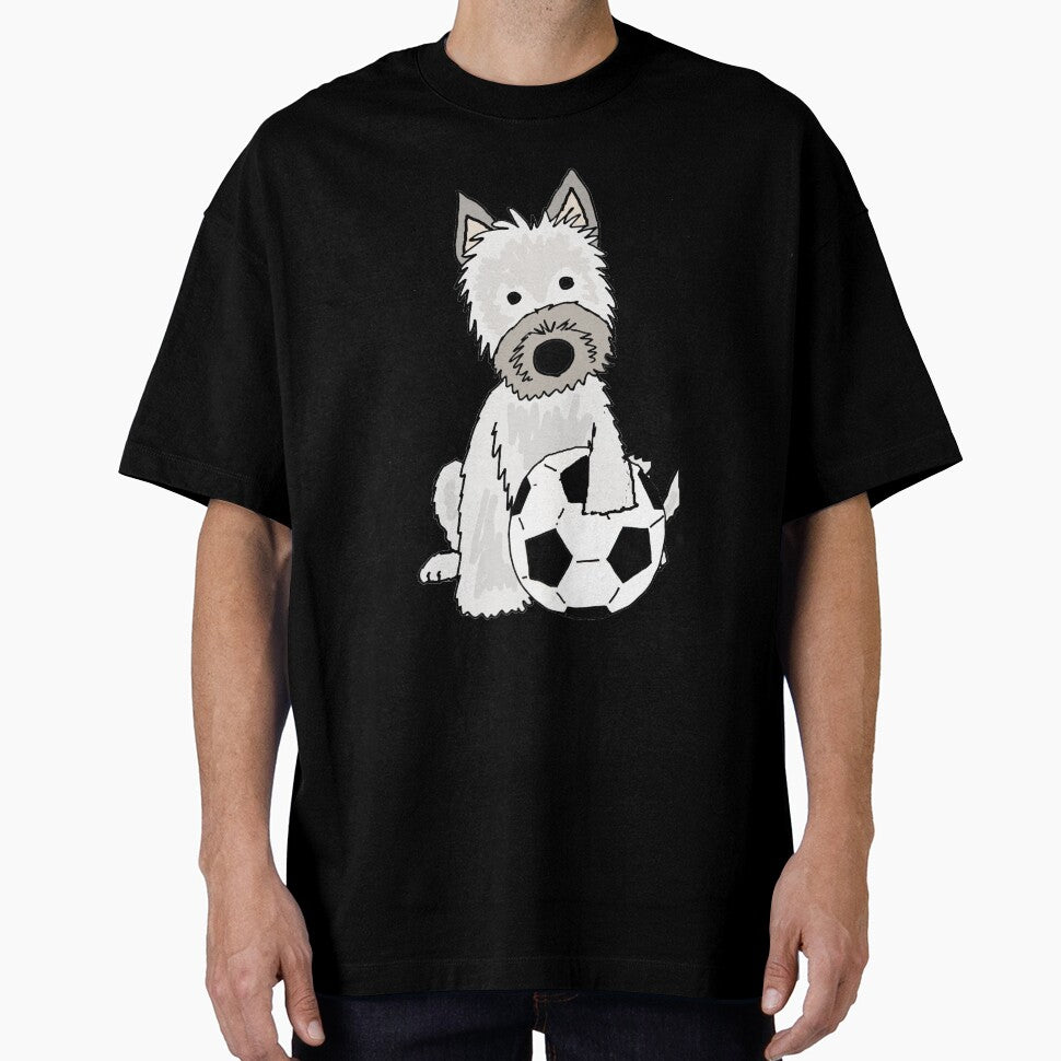 Cool Funky Cairn Terrier Dog Playing Football by Nature's Fancy