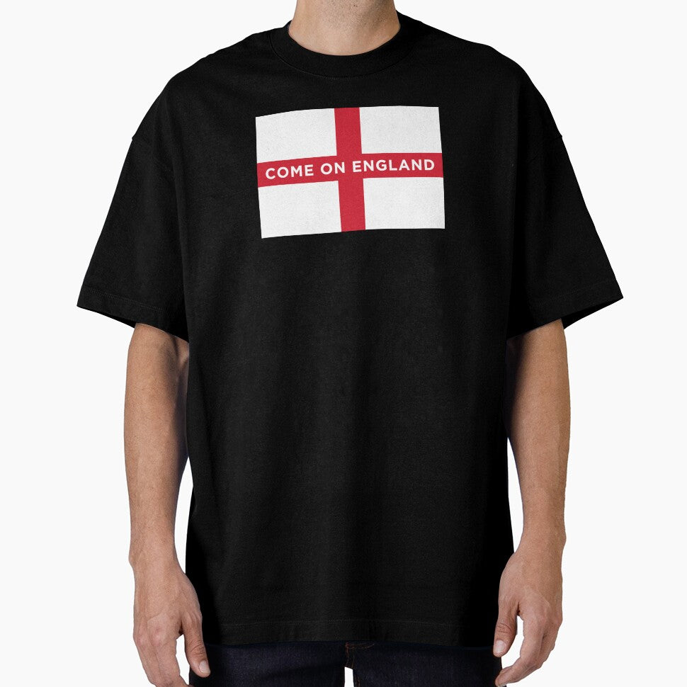 Come On England Flag (On Red) by STUDIO-72