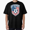 Let's Play 2026 Patriotic Soccer USA Flag Design by RDRdesign
