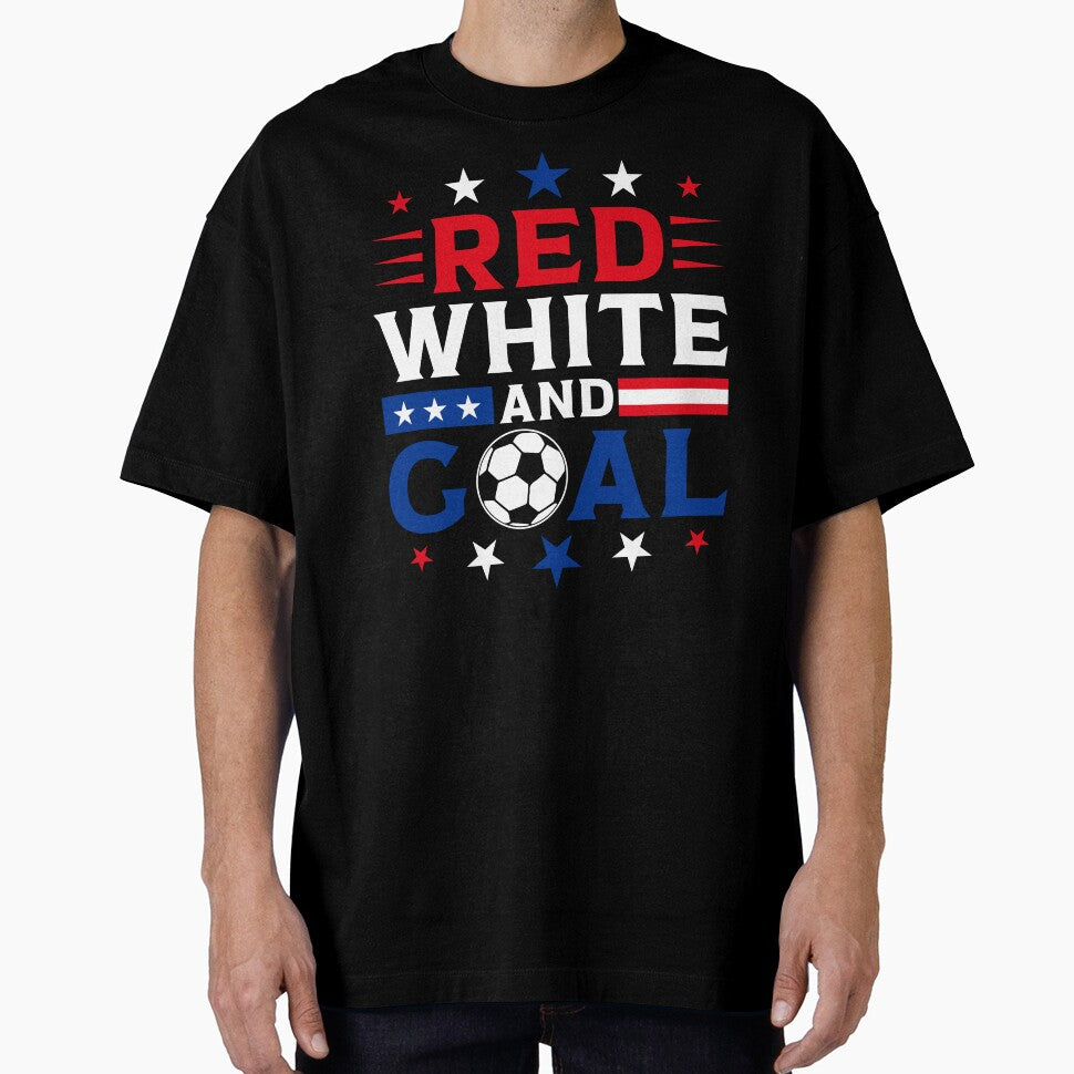 Red White and Goal - USA Soccer 2026 by gunaone-design