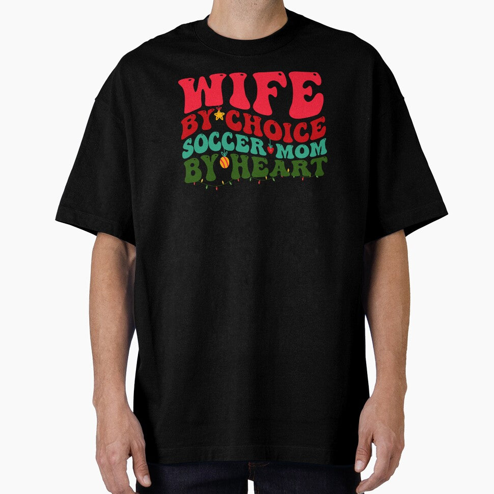 Wife Soccer Mom Christmas Xmas Mother Groovy by aymanehammi