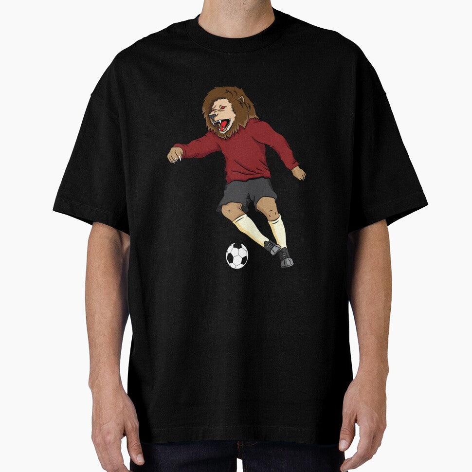 Lion plays football by tonstan