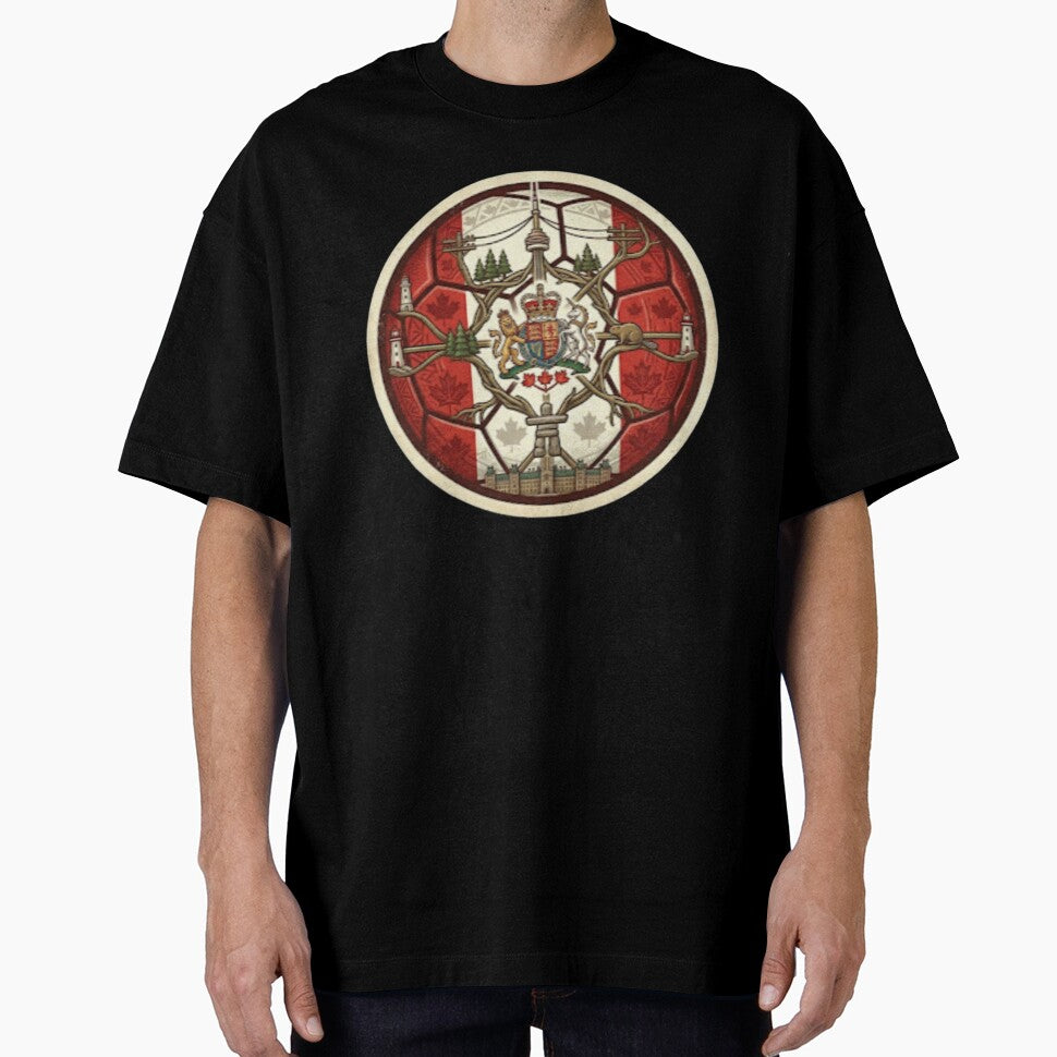 2026 Football Championship Host Nations Series - Artistic Heritage Soccer Ball - Canada by Sanatsalstile