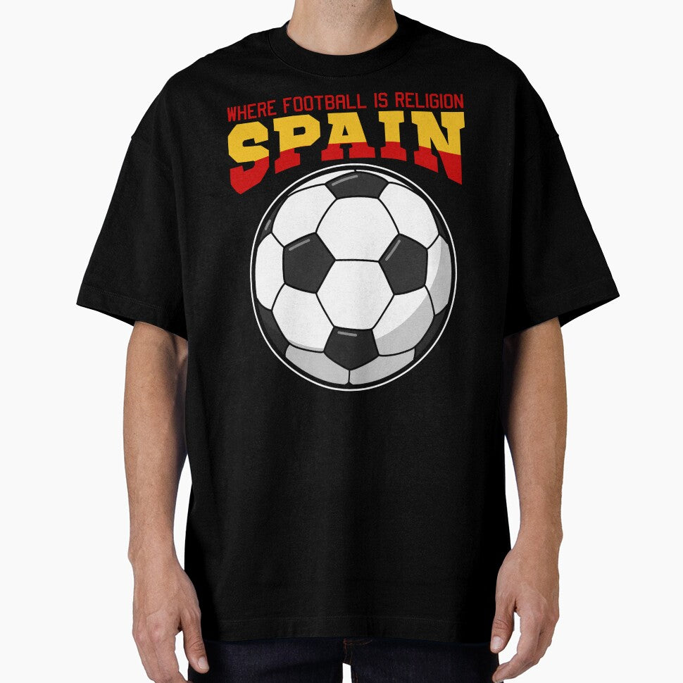 SPAIN WHERE FOOTBALL IS RELIGION - FOOTBALL GIFT by KEF Custom