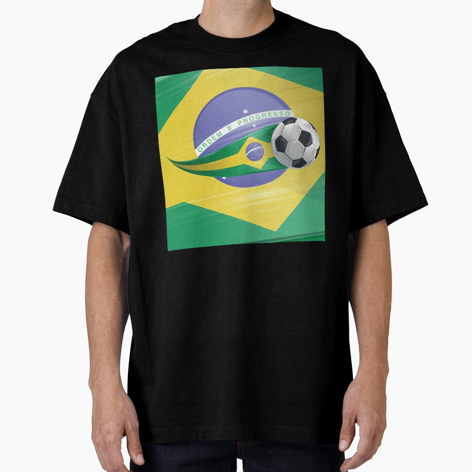 Realistic soccer ball featuring the colors of the Brazilian flag by Doomko