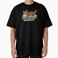 Too Tired But Still Playing Soccer Cat Meme | Funny Football Cat Gift for Players & Fans by Serene Whiskers