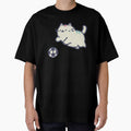 Soccer Football Cat, chubby crayon-style kawaii kitten by Magnificent Lizard