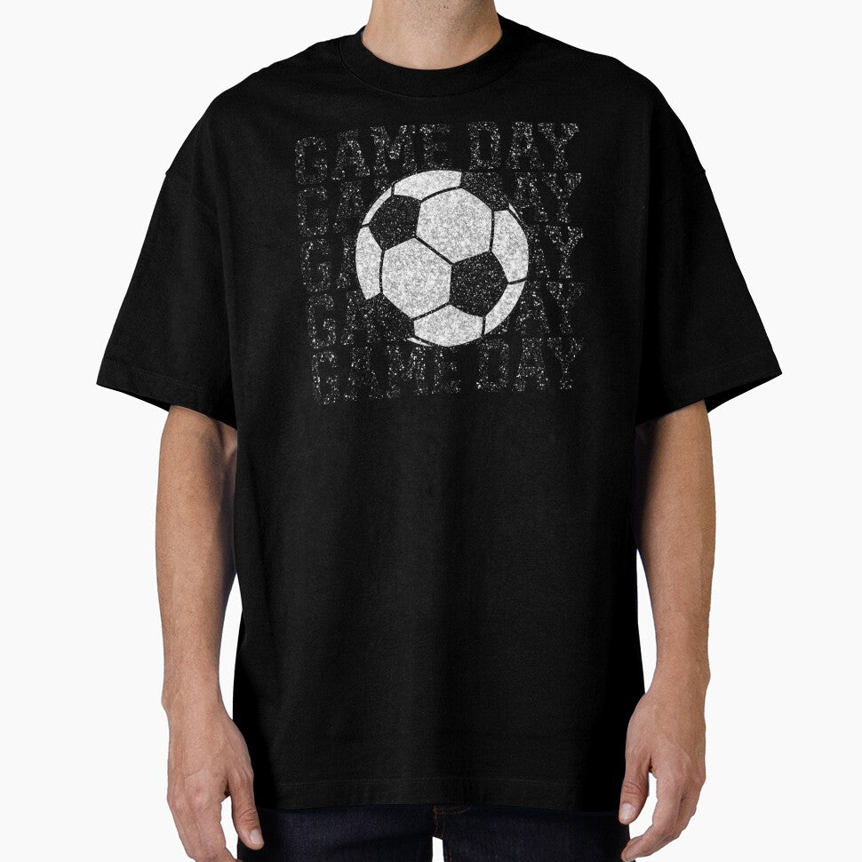 Game Day Silver Glitter Soccer Ball by hobbybox