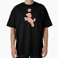 Soccer Football Poodle, playful pastel crayon illustration by Magnificent Lizard