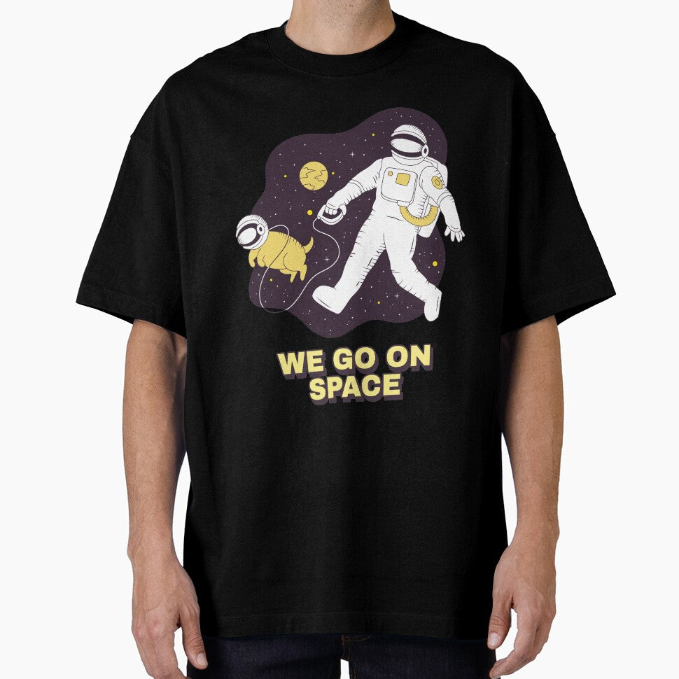 Astronaut Space Dog Walking by Blok45