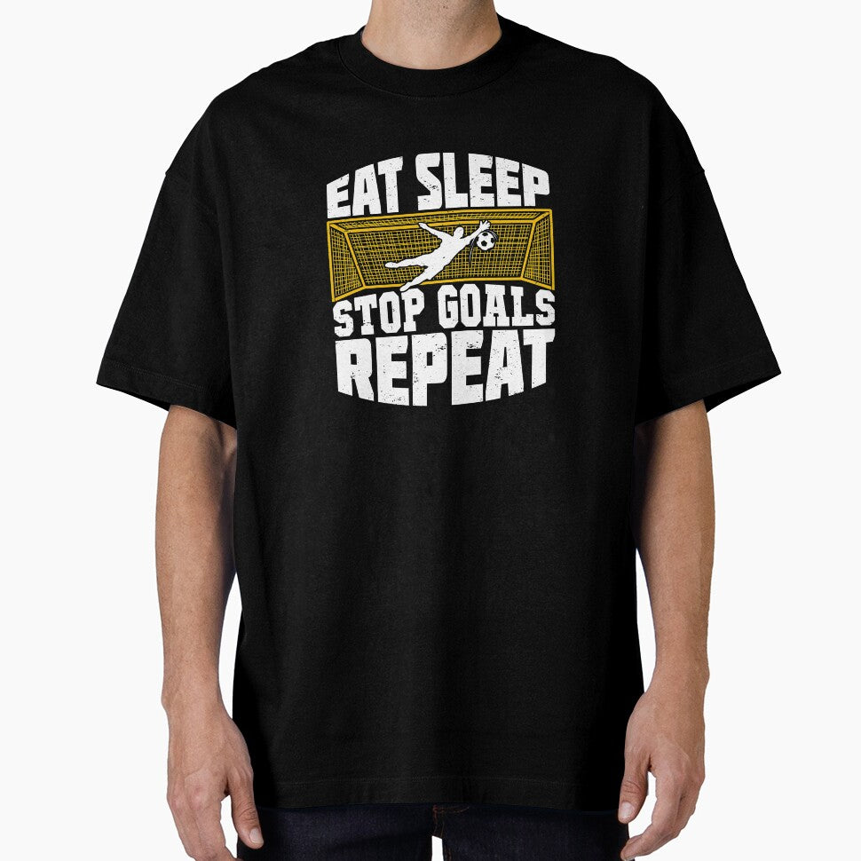 Eat Sleep Stop Goals Repeat Soccer Goalkeeper Gift by Marcid95