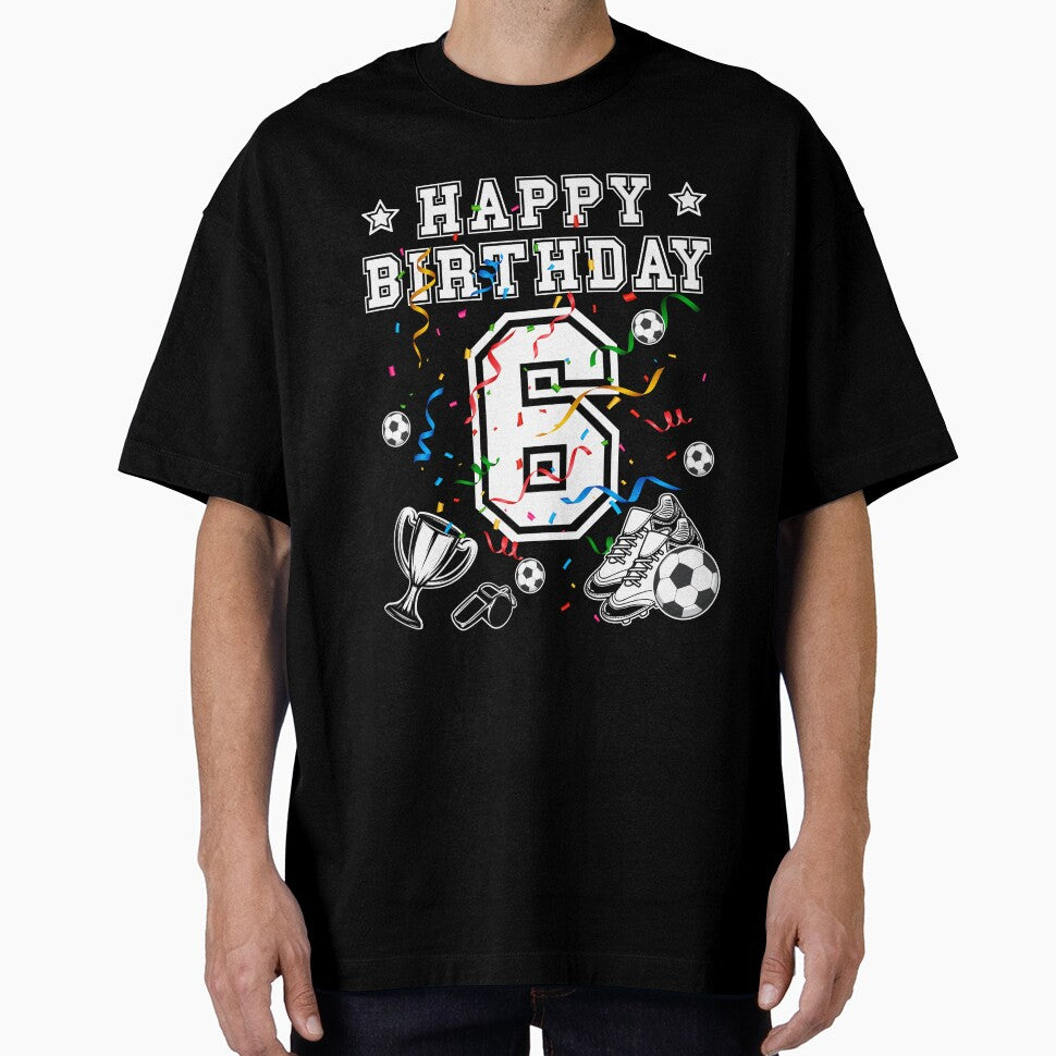 Soccer Birthday 6 Years Soccer jersey Soccer ball by Shirt-Designs