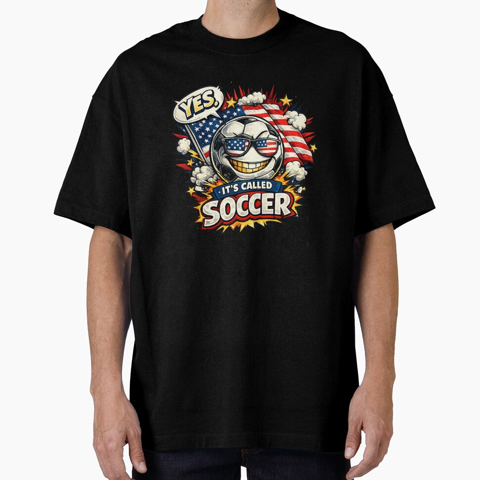 Yes, It’s Called Soccer | Funny USA Soccer Fan Comic Design by JerryBahama
