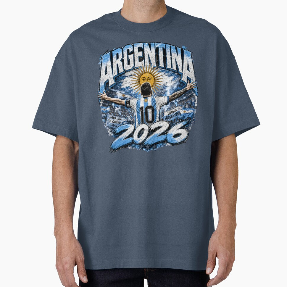 Argentina 2026 Football World Cup Champions Dream | Albiceleste Fan Shirt by rushaib