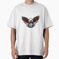 USA Eagle Soccer T-Shirt | Patriotic Football Design by wizooo411