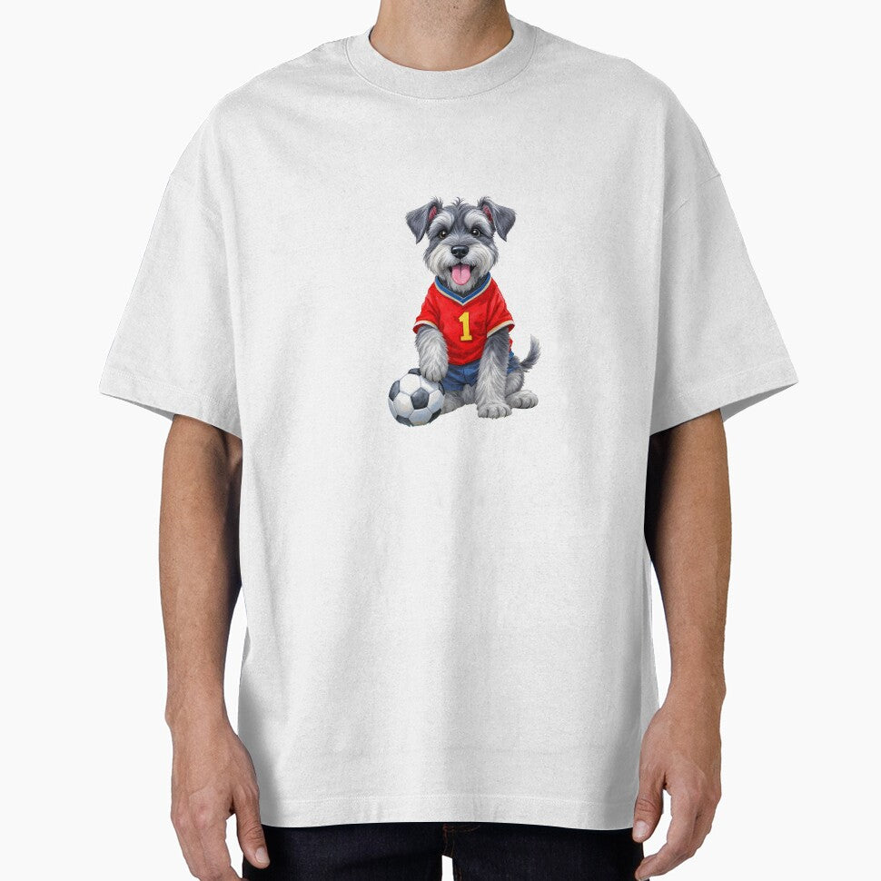 Schnauzer Soccer Art by Kedspicedesign