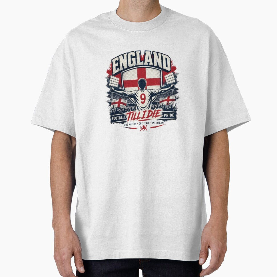 England Football Pride Retro Supporter Design by Shadryx