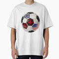Painted International Flags Soccer Ball Art by Gallery-yuuna
