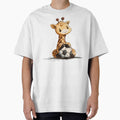 Cute Baby Giraffe Playing Soccer by ClubVacay