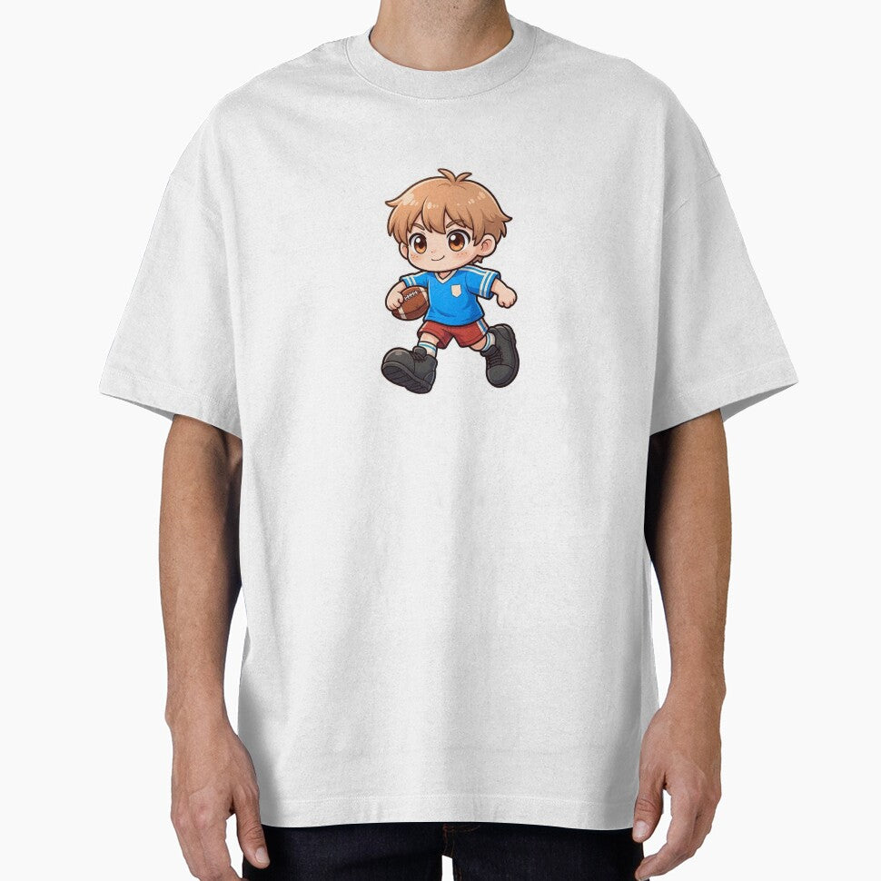 Chibi Football Player Sticker | Cartoon Soccer Kid Design by Pandey14