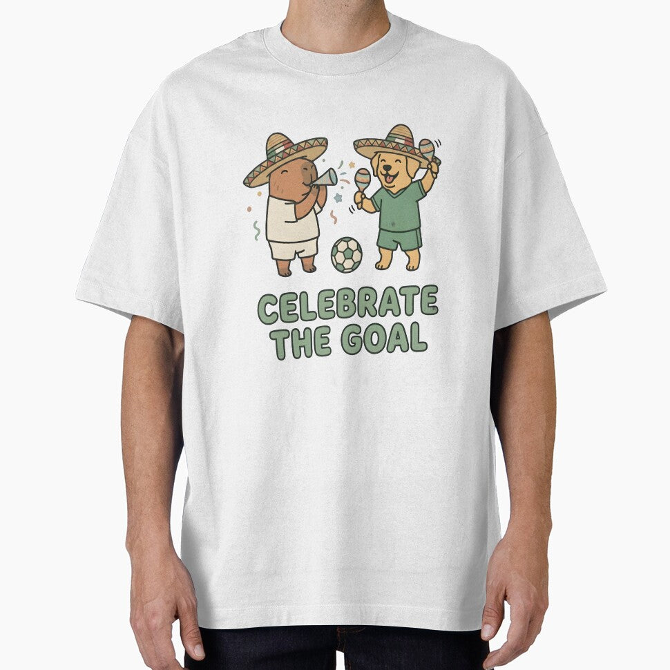 Celebrate The Goal Capybara Dog Sombrero Soccer by laughingshirts