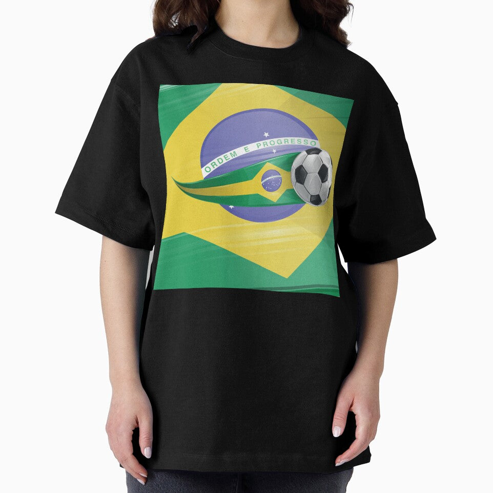 Realistic soccer ball featuring the colors of the Brazilian flag by Doomko